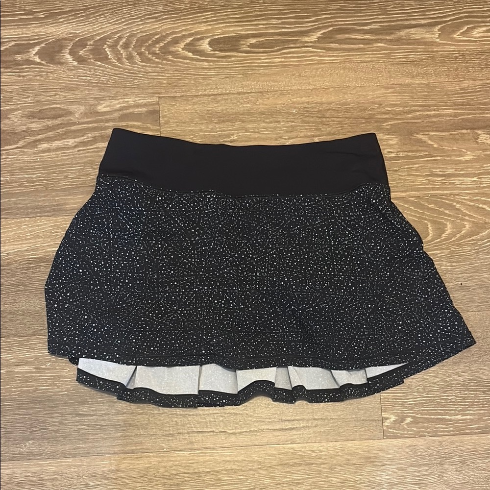 Lululemon Circuit Breaker Black and White Splatter Skort Skirt
